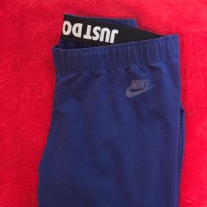 Blue NIKE leggings